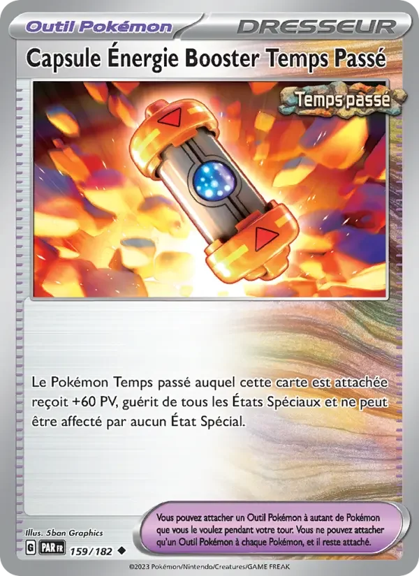 Carte Capsule Énergie Booster Temps Passé