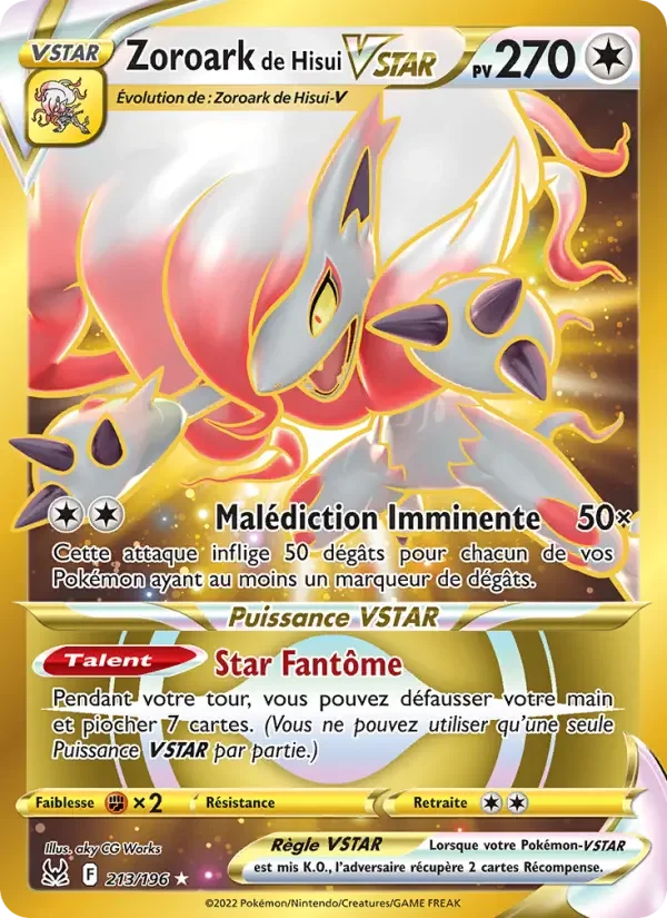 Carte Zoroark de Hisui VSTAR