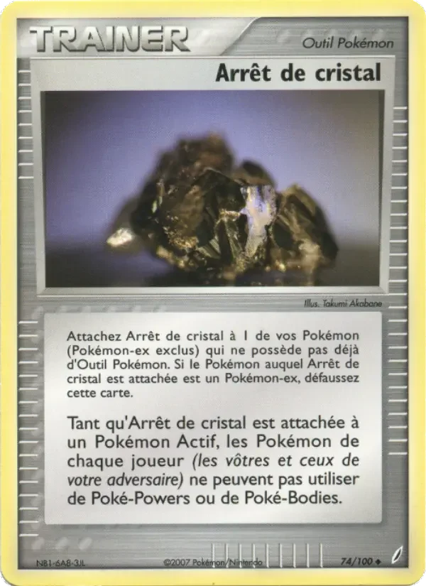 Carte Arrêt de cristal