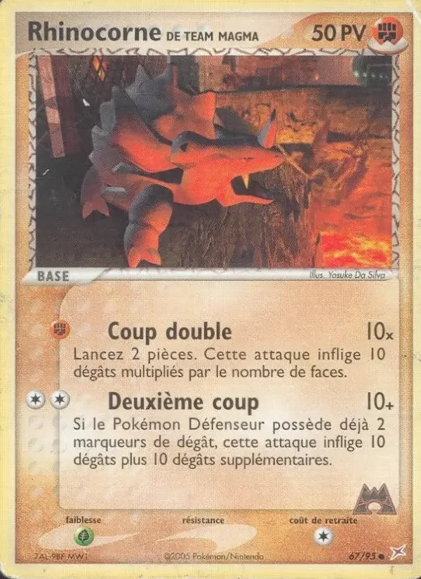 Carte Rhinocorne de Team Magma