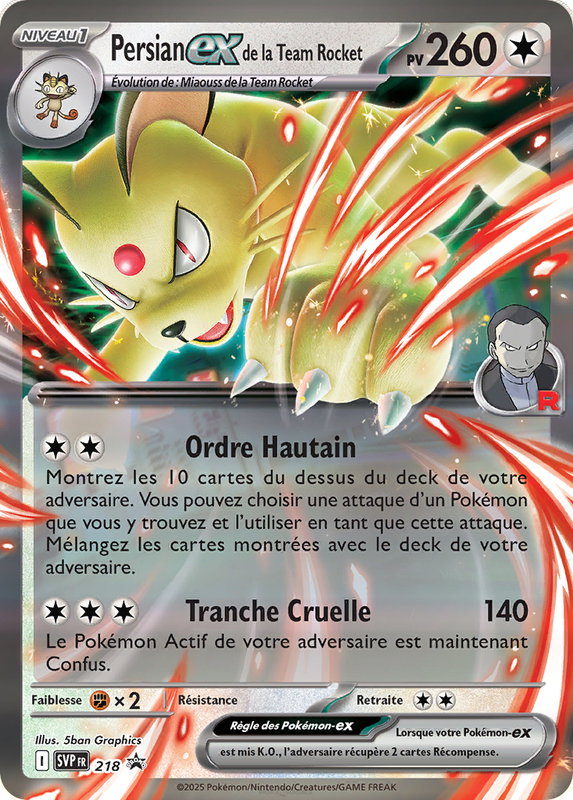 Carte Persian-ex de la Team Rocket