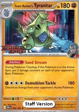 Carte Pokémon Tyranocif de la Team Rocket — Rivalités Destinées