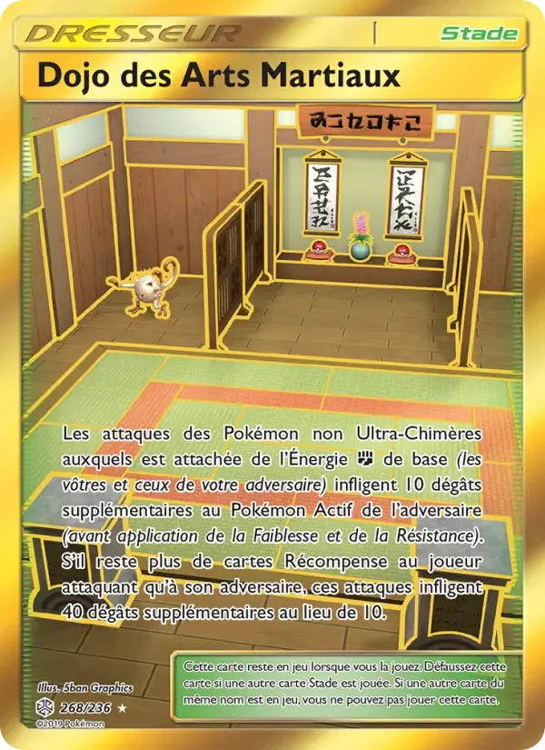 Carte Dojo des Arts Martiaux