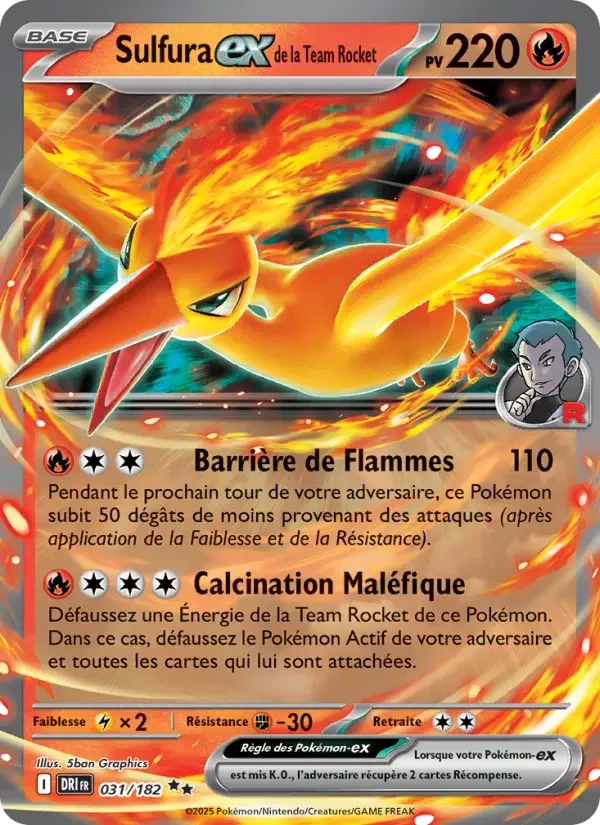 Carte Sulfura-ex de la Team Rocket