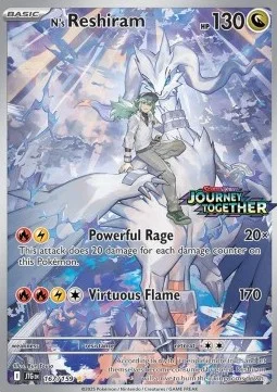 Carte Pokémon Reshiram de N — Aventures Ensemble