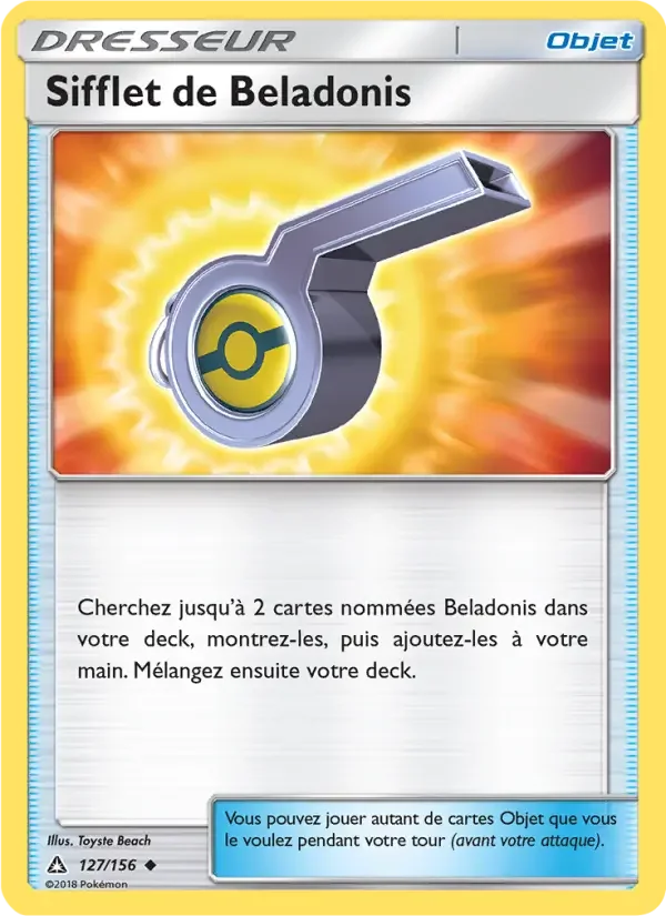 Carte Sifflet de Beladonis