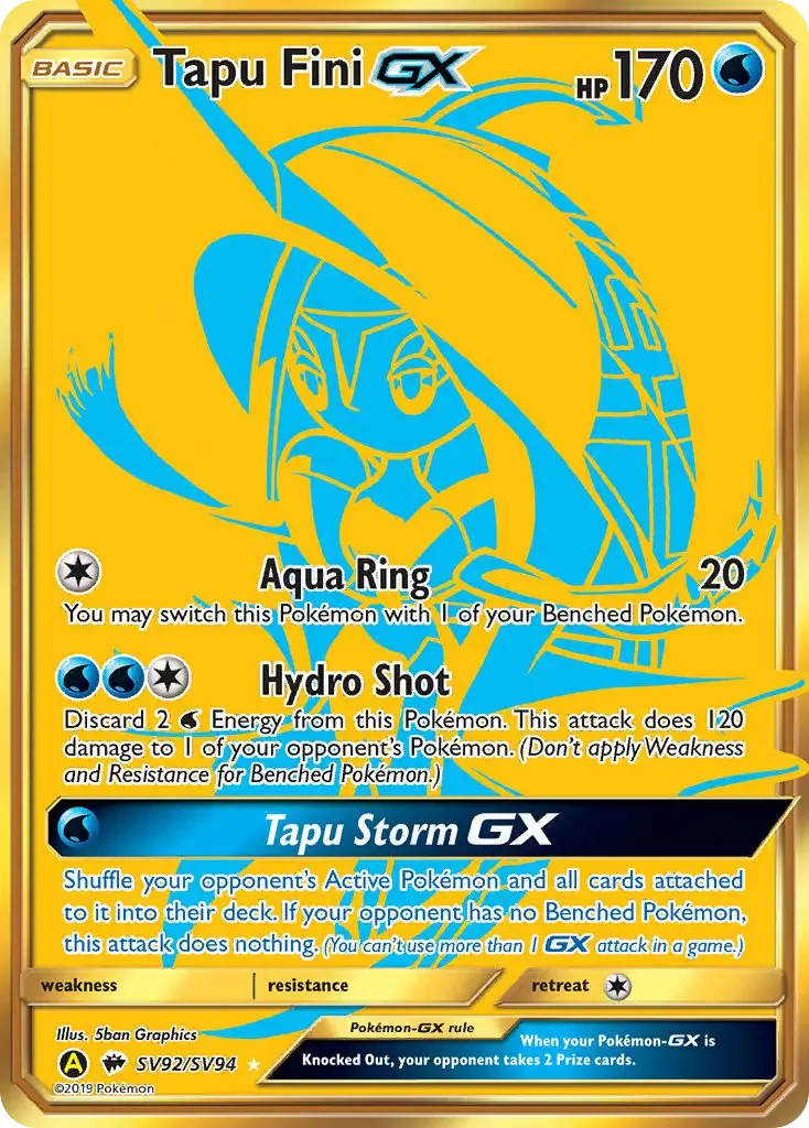 Carte Pokémon Tokopisco-GX — Destinées Occultes