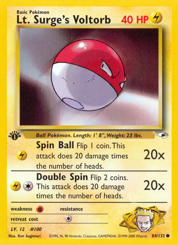 Carte Lt. Surge's Voltorbe