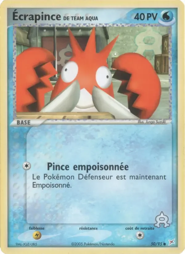 Carte Écrapince de Team Aqua