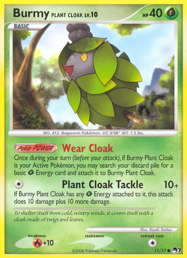 Carte Burmy Plant Cloak