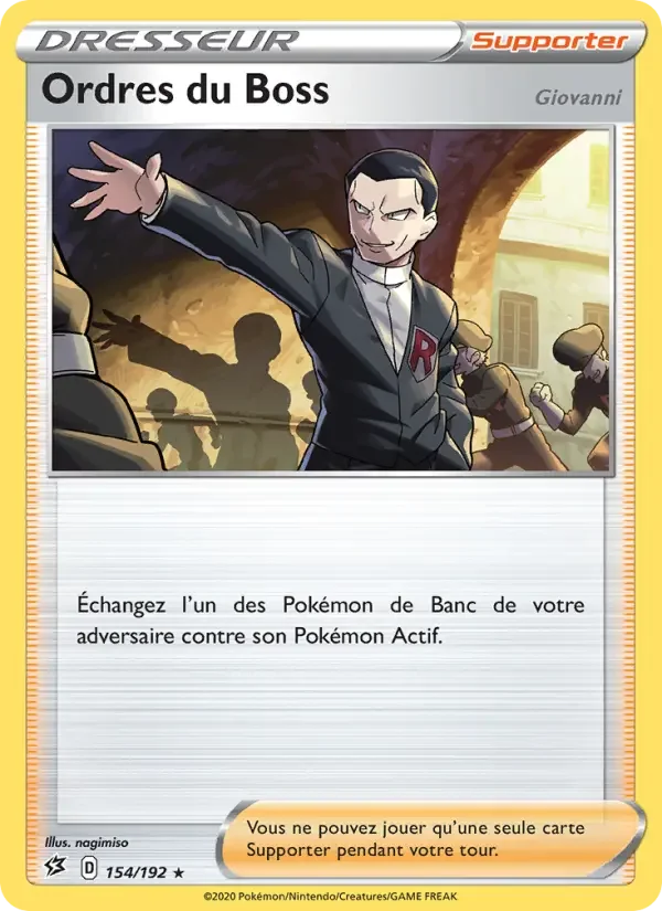 Carte Ordres du Boss (Giovanni)
