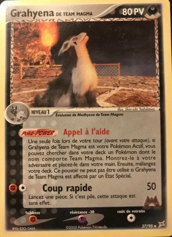 Carte Grahyena de Team Magma
