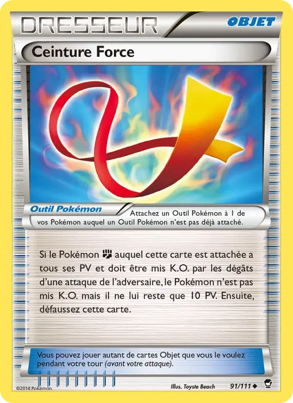 Carte Ceinture Force