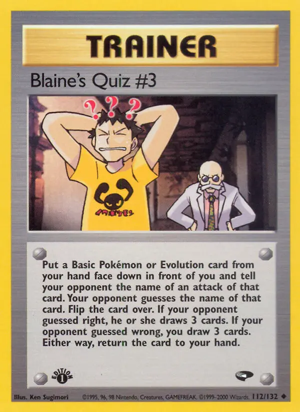 Carte Blaine's Quiz #3