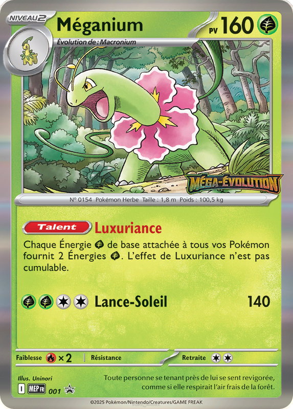 Carte Méganium