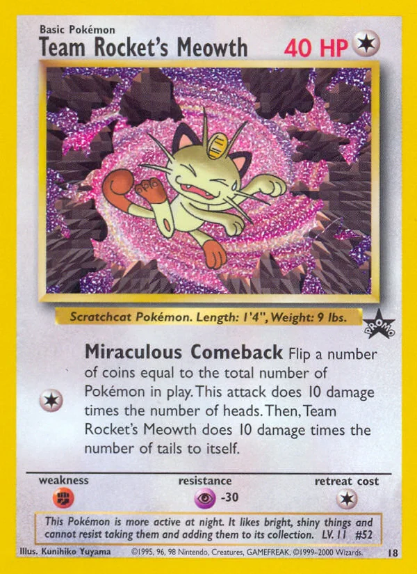 Carte Team Rocket's Meowth