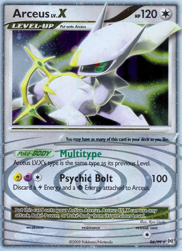 Carte Arceus LV.X