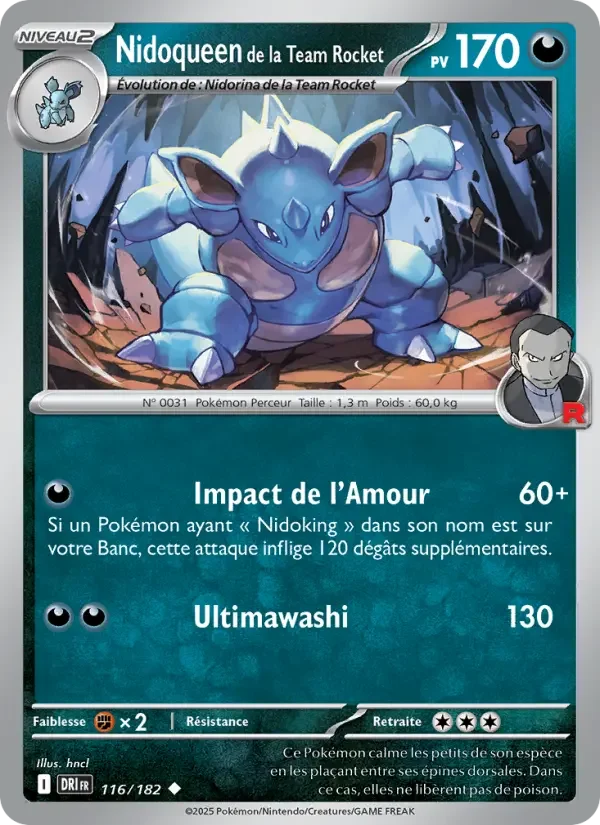 Carte Nidoqueen de la Team Rocket