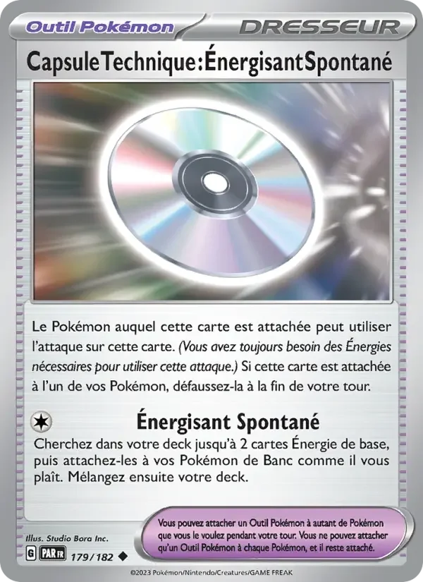 Carte Capsule Technique : Énergisant Spontané