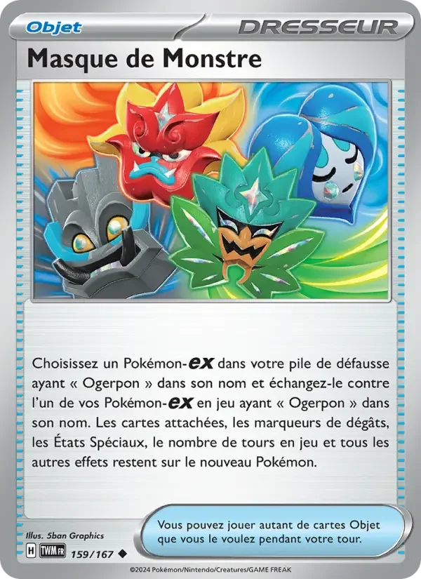 Carte Masque de Monstre
