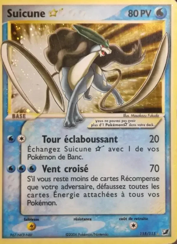 Carte Suicune ☆