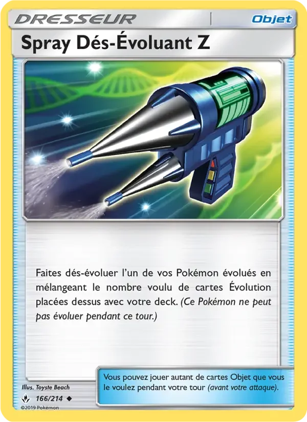 Carte Spray Dés-Évoluant Z