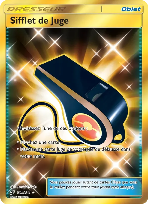 Carte Sifflet de Juge