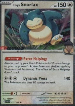 Carte Pokémon Ronflex de Nabil — Aventures Ensemble