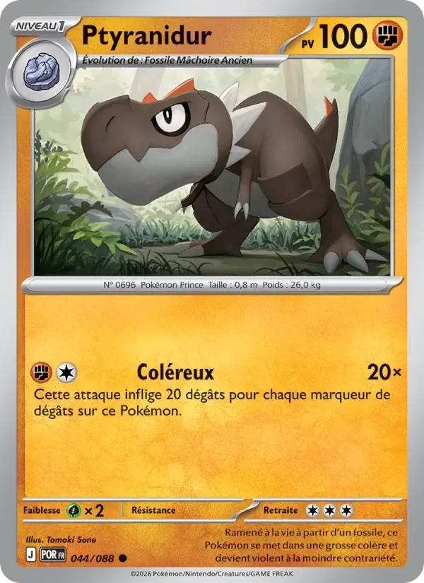 Carte Pokémon Ptyranidur — Équilibre Parfait
