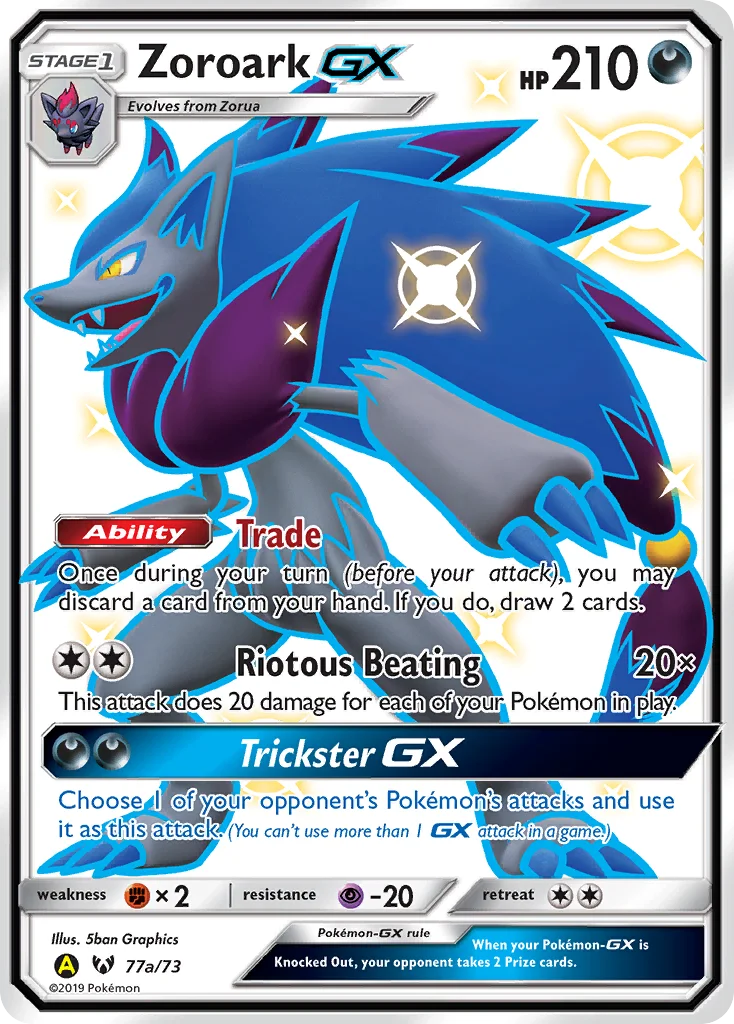 Carte Pokémon Zoroark-GX — Légendes Brillantes