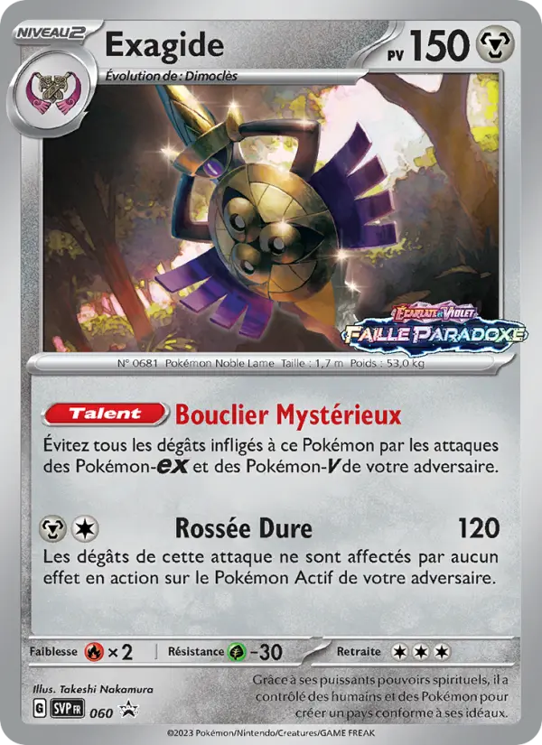 Carte Pokémon Exagide — Promos Écarlate et Violet