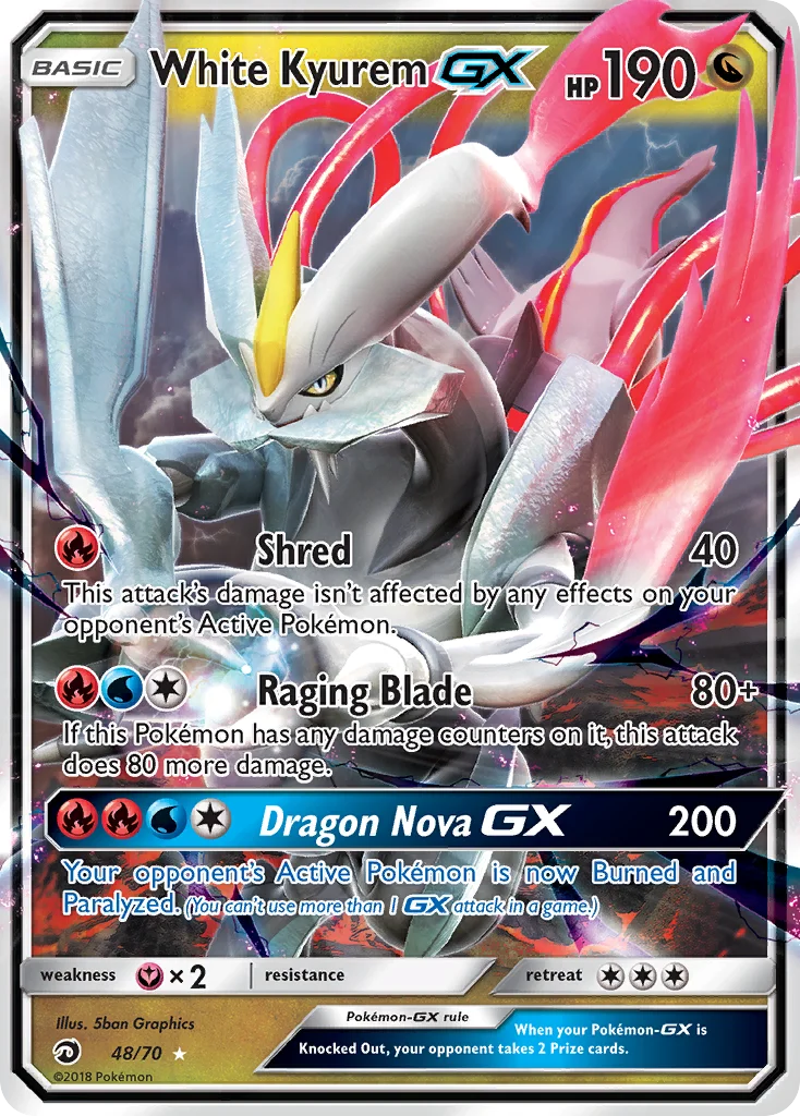 Carte Kyurem Blanc GX