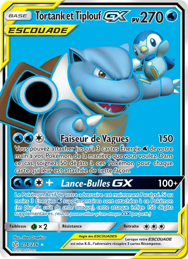 Carte Tortank et Tiplouf GX