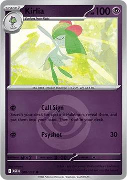 Carte Pokémon Kirlia — Héros Transcendants