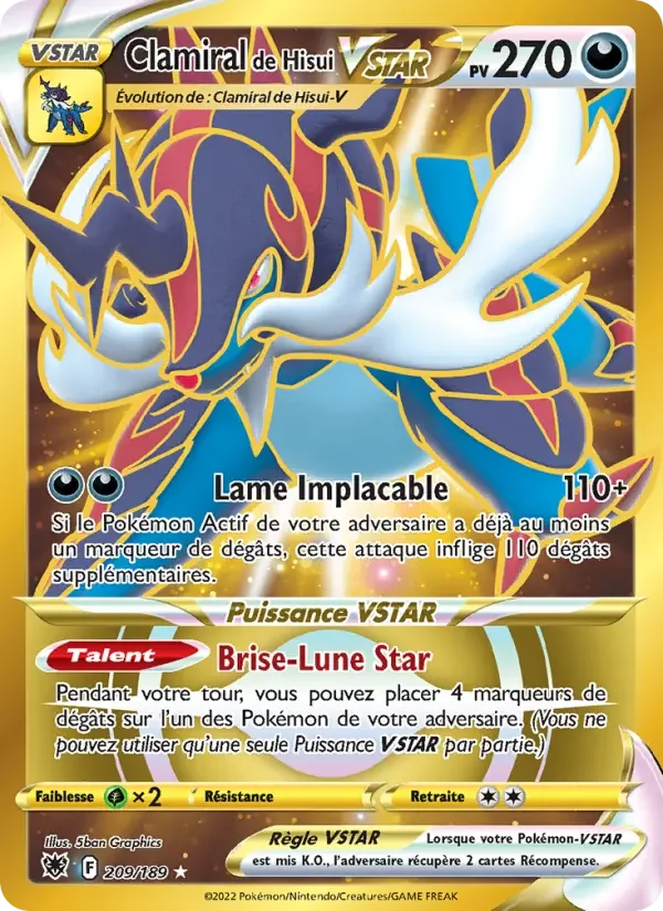 Carte Clamiral de Hisui VSTAR