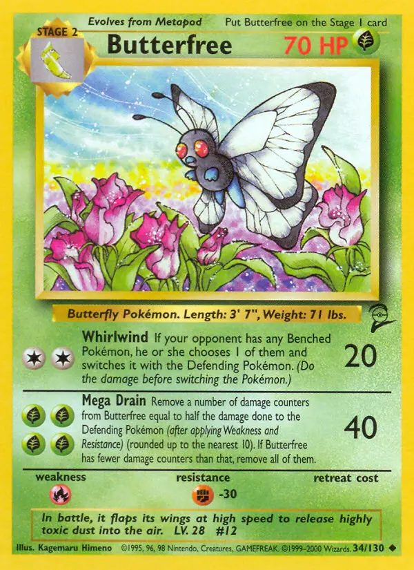 Carte Butterfree