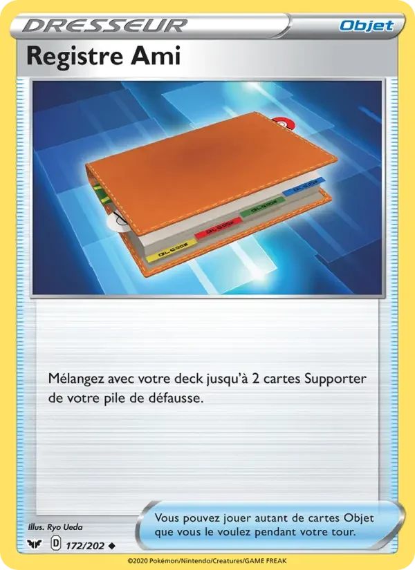 Carte Registre Ami