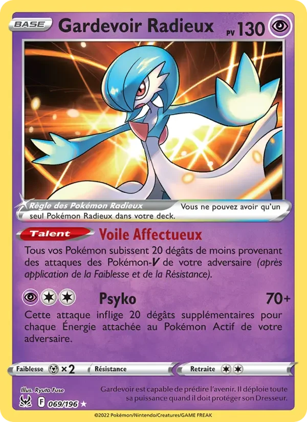 Carte Gardevoir Radieux