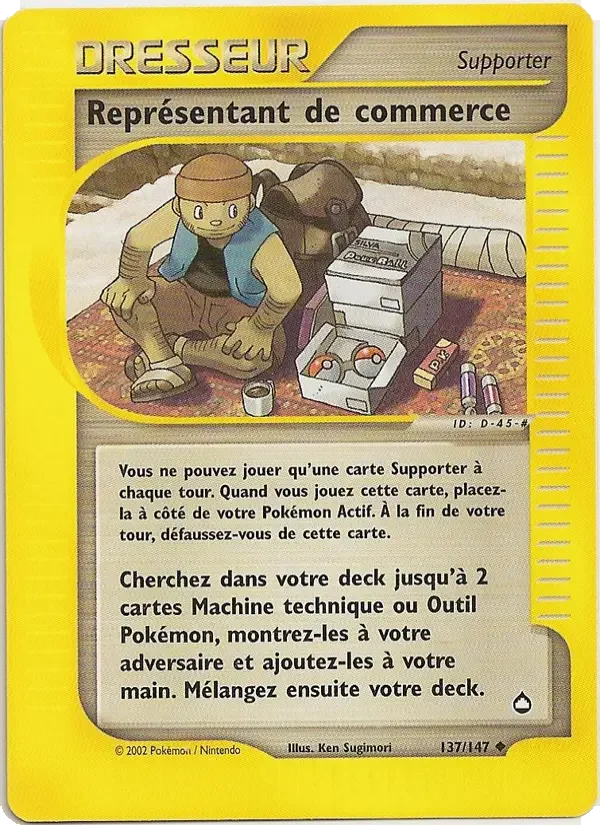 Carte Représentant de commerce