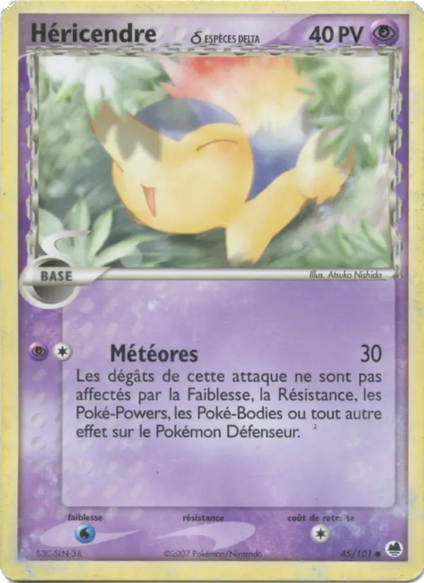 Carte Héricendre δ