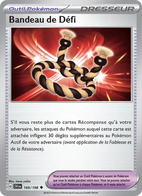 Carte Bandeau de Défi